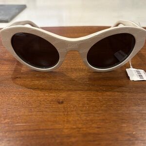 Balenciaga Beige Sunglasses